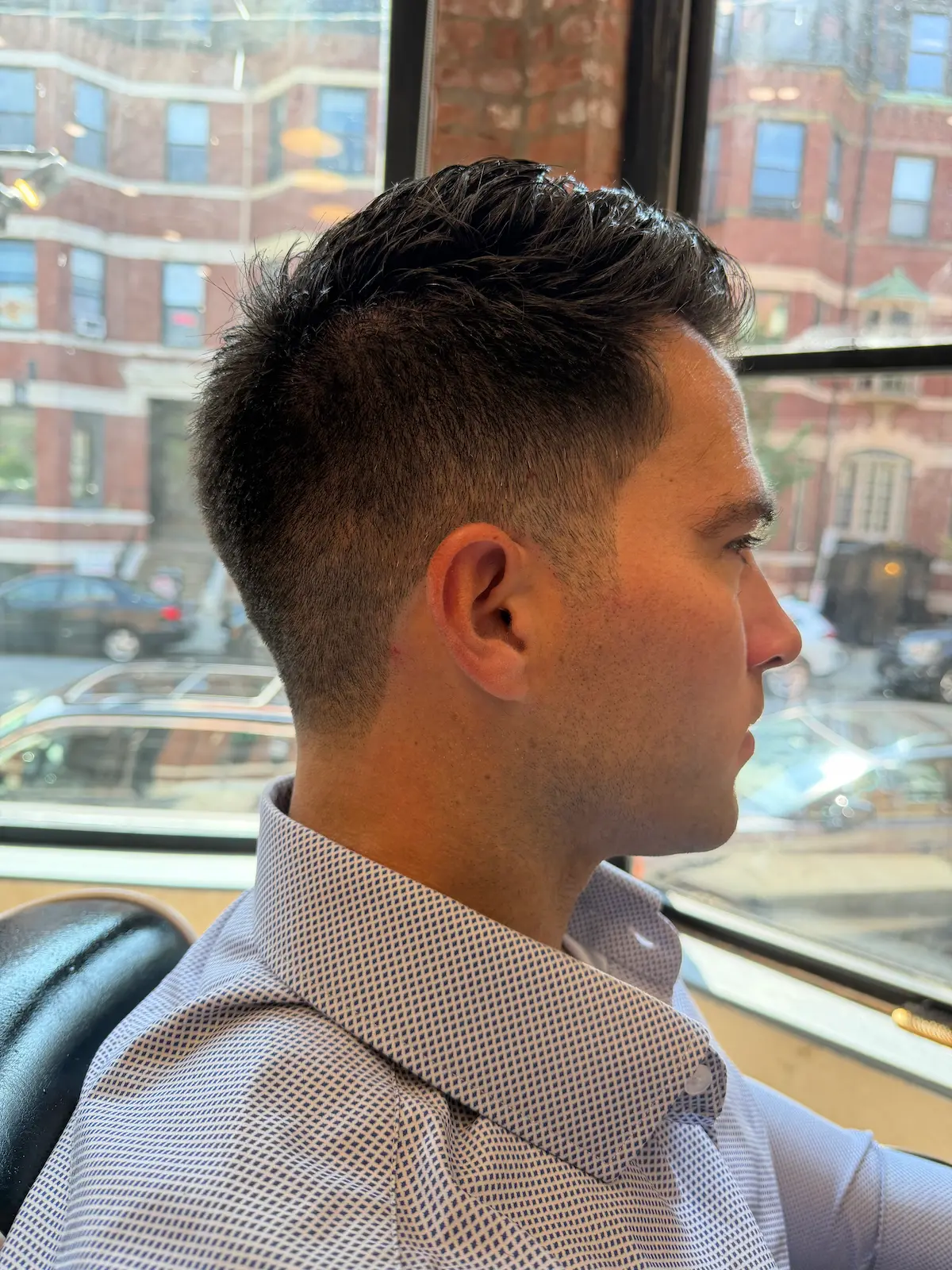 Precision haircut at ANFA Barber Shop