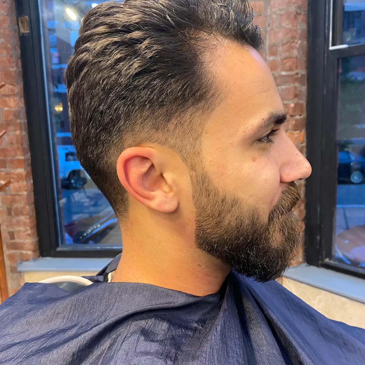 Kids haircut with light texture