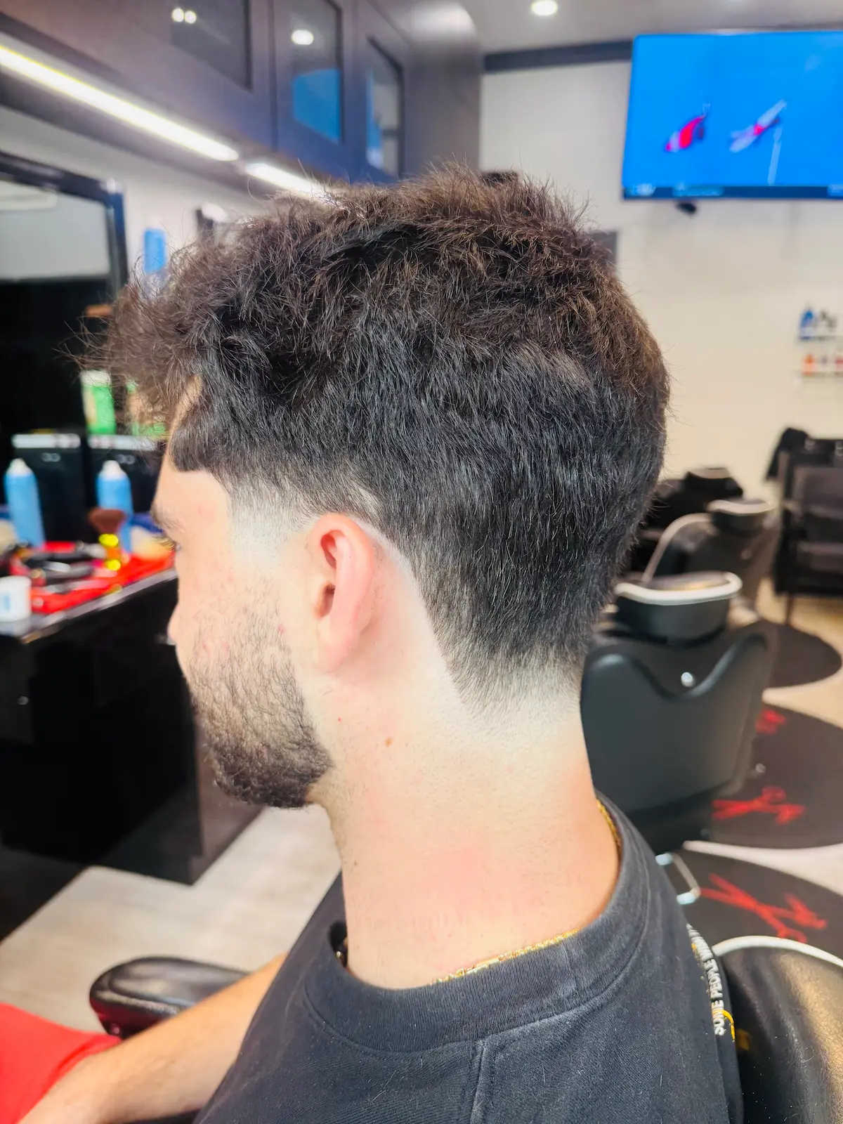 Precision haircut at ANFA Barber Shop