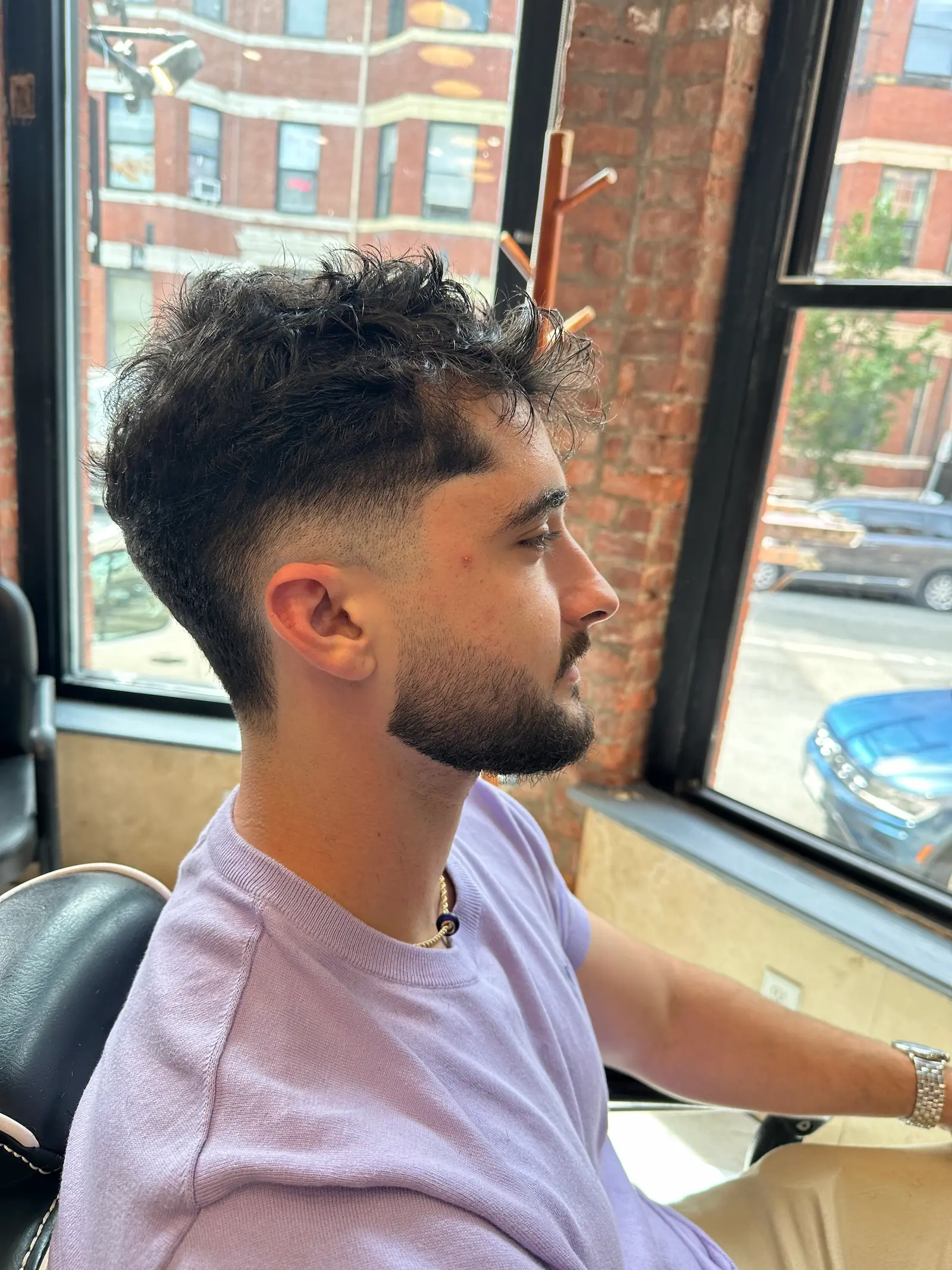 Precision haircut at ANFA Barber Shop