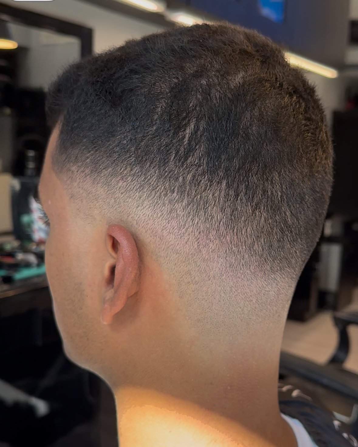 Client haircut at ANFA Barber Shop